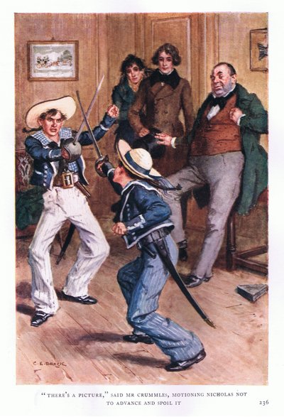 Van egy kép mondta Mr. Crummles, és intett Nicholasnak, hogy ne haladjon előre és ne rontsa el alkotó: Charles Edmund Brock
