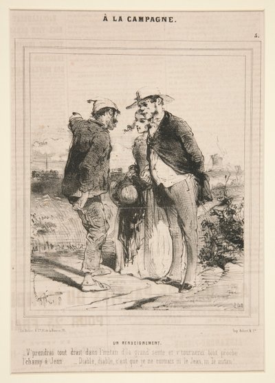 Intelligencia (Információ), az A la Campagne sorozatból alkotó: Charles Edouard de Beaumont