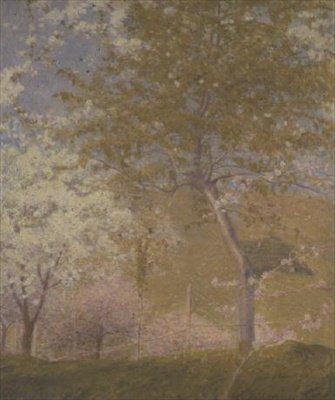 Gyümölcsösök a Szajnán Vetheuil közelében alkotó: Charles Edward Conder