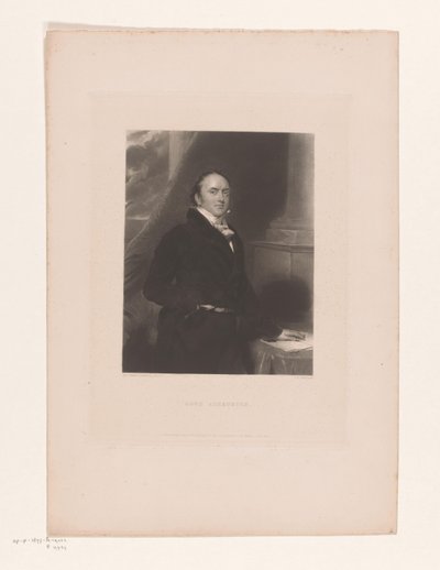Alexander Baring portréja Lord Ashburton (cím a tárgyon) alkotó: Charles Edward Wagstaff