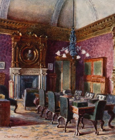 A Kincstári Tanácsterem, a Pénzügyminisztérium hivatala alkotó: Charles Edwin Flower