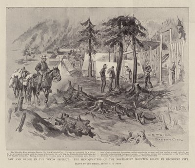Törvény és rend a Yukon körzetben, az Északnyugati Lovasrendőrség székhelye Klondyke City-ben alkotó: Charles Edwin Fripp