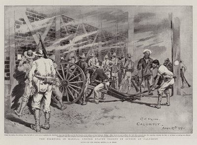 A harcok Manilában, Egyesült Államok Csapatok akcióban a Calumpinál alkotó: Charles Edwin Fripp