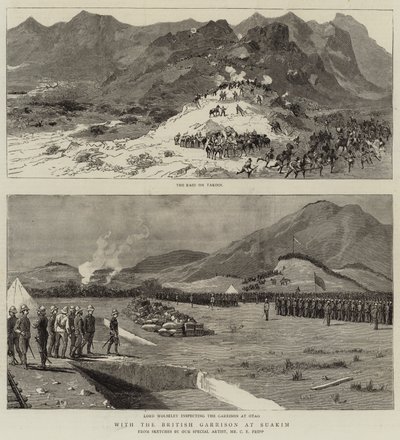 A brit helyőrséggel Suakimban alkotó: Charles Edwin Fripp
