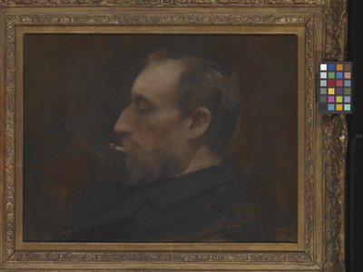 Egy férfi portréja (olaj, fa) alkotó: Charles Emile Auguste Carolus Duran