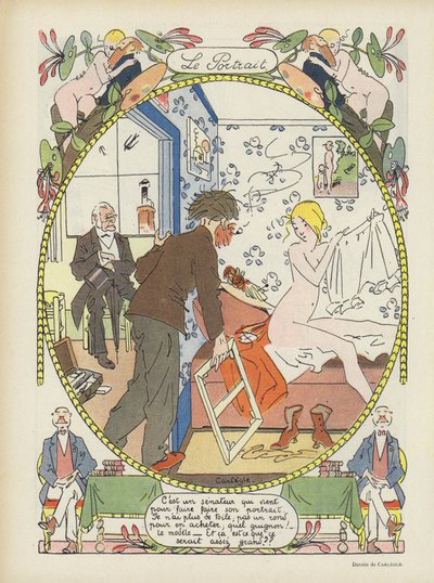 A portré. Illusztráció Le Rire alkotó: Charles Emile Egli