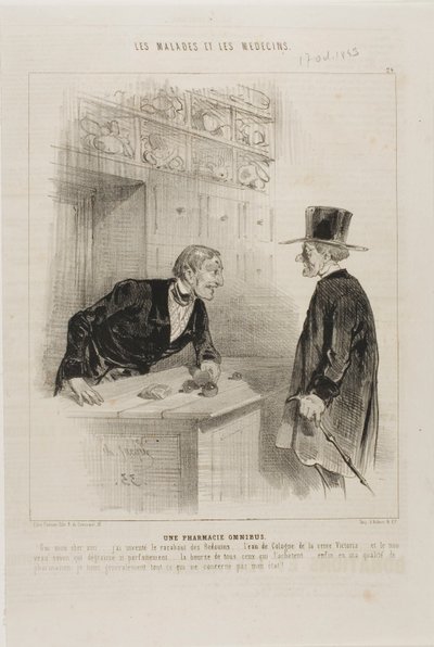 Gyógyszertár minden igényre (24. tábla) alkotó: Charles Emile Jacque