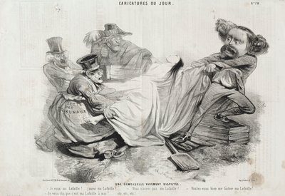 Egy hevesen küzdő fiatal nő alkotó: Charles Emile Jacque