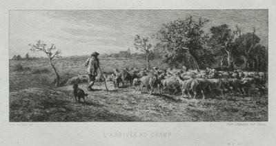 Megérkezés a Mezőre alkotó: Charles Emile Jacque