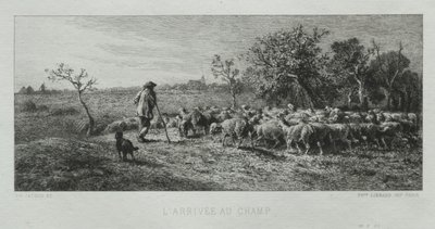 Megérkezés a Mezőre. alkotó: Charles Emile Jacque