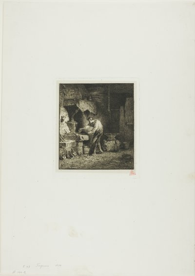 Kovács Balra néz alkotó: Charles Emile Jacque