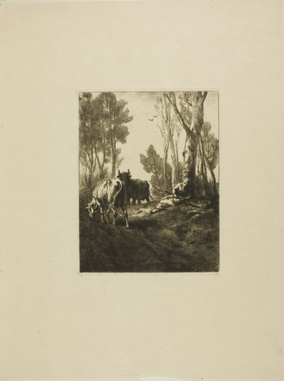 Tehénpásztor alkotó: Charles Emile Jacque