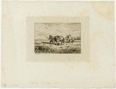 Átkelés a hídon alkotó: Charles Emile Jacque
