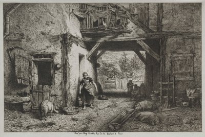 Farm belső alkotó: Charles Emile Jacque
