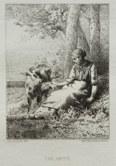 Barátság alkotó: Charles Emile Jacque