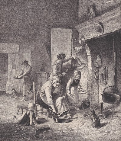 Gruel, a Le Magasin Pittoresque-ből, kb. 1852. alkotó: Charles Emile Jacque