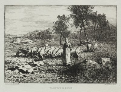 Sertéscsorda, 1868. alkotó: Charles Emile Jacque