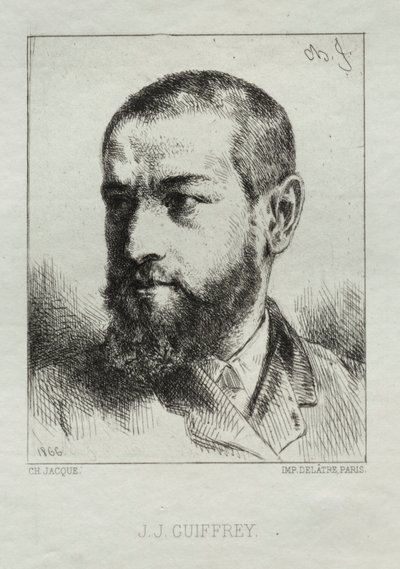 J.J. Guiffrey, 1866. alkotó: Charles Emile Jacque
