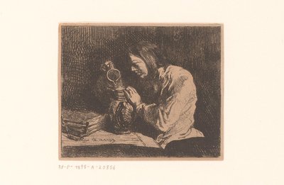 Fiatal férfi kancsóval alkotó: Charles Emile Jacque