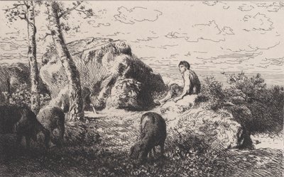 A tékozló fiú, kb. 1868. alkotó: Charles Emile Jacque