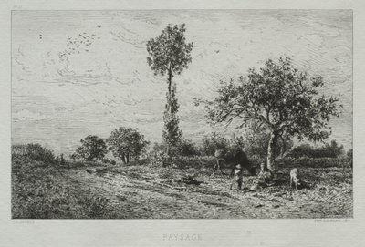 Tájkép alkotó: Charles Emile Jacque
