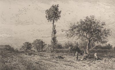 Táj, 1864. alkotó: Charles Emile Jacque