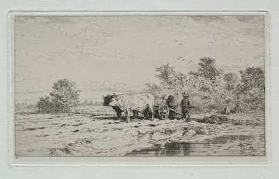 Táj, munkások, 1845. alkotó: Charles Emile Jacque