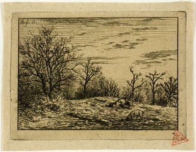 Tájkép télen alkotó: Charles Emile Jacque