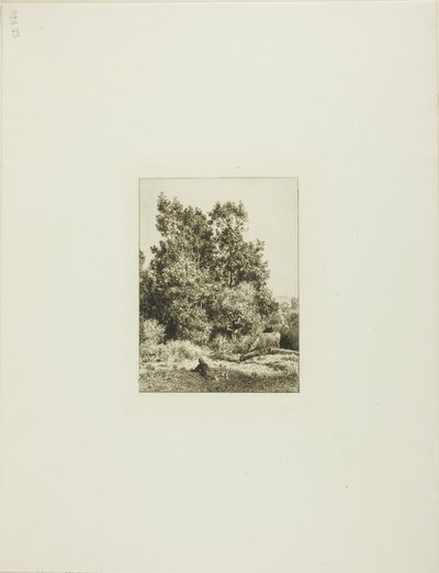 Táj tehénpásztorral alkotó: Charles Emile Jacque