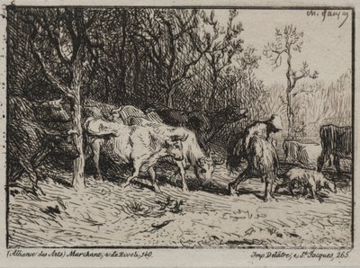 A tehén. alkotó: Charles Emile Jacque