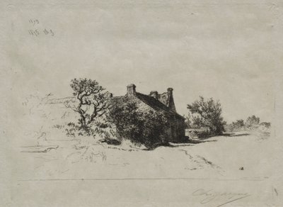 Kis Kercassier házak alkotó: Charles Emile Jacque