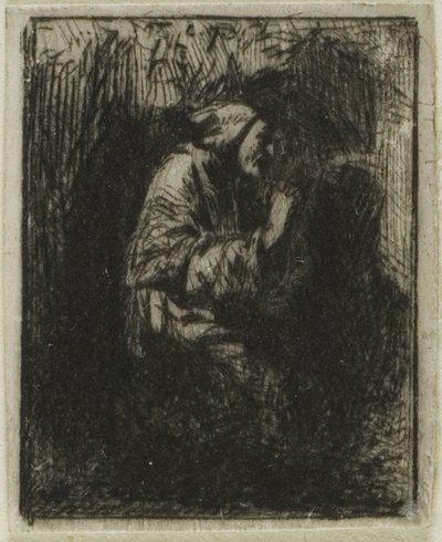 Szerzetes az imádságnál alkotó: Charles Emile Jacque