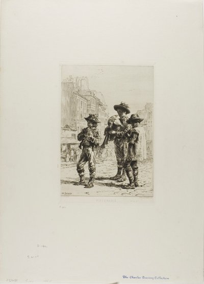 Pifferari alkotó: Charles Emile Jacque