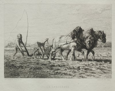 Szántás alkotó: Charles Emile Jacque