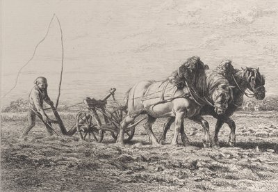 Szántás, 1864. alkotó: Charles Emile Jacque