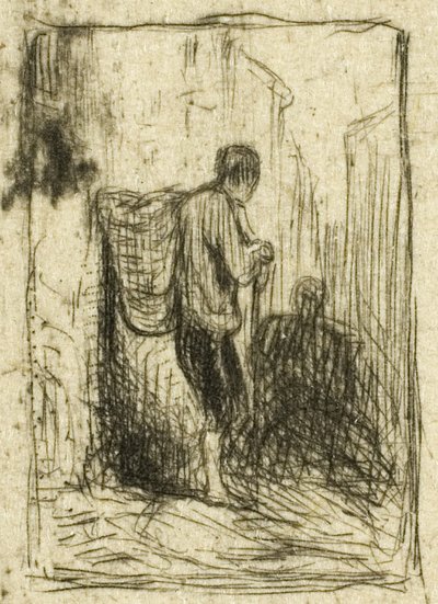 Rongyszedő alkotó: Charles Emile Jacque
