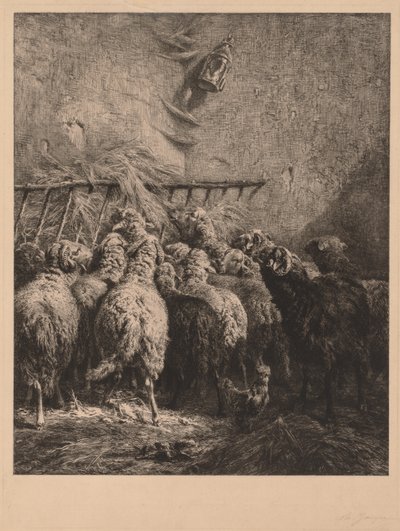 Béarn birkatartó alkotó: Charles Emile Jacque