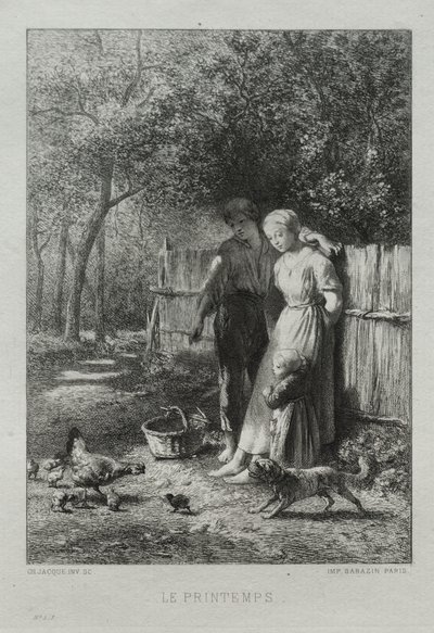Tavasz alkotó: Charles Emile Jacque