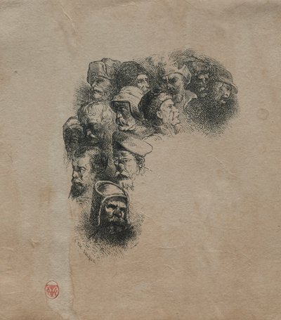 A fejek tanulmányozása. alkotó: Charles Emile Jacque