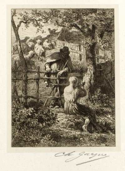 Nyár alkotó: Charles Emile Jacque