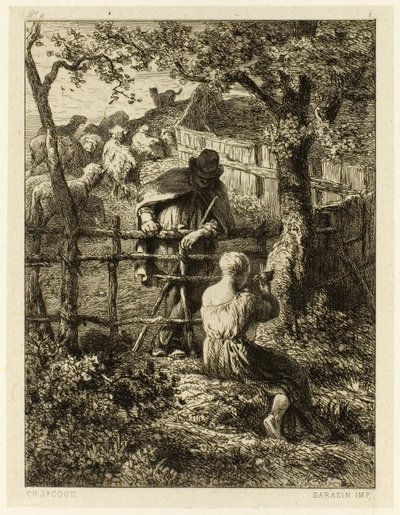 Nyár alkotó: Charles Emile Jacque