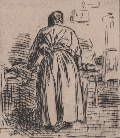 A vasaló asszony, 1843. alkotó: Charles Emile Jacque