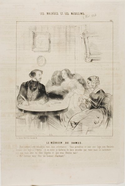 A női orvos (23. tábla) alkotó: Charles Emile Jacque