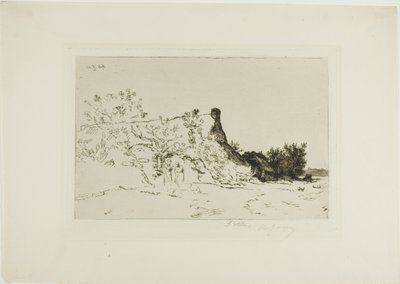A nagy nádfedeles kunyhó, Kercassier alkotó: Charles Emile Jacque