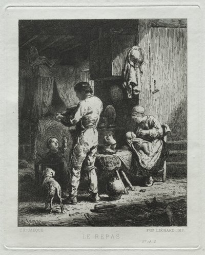 Az Ünnep. alkotó: Charles Emile Jacque