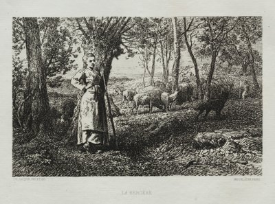 A Pásztorlány alkotó: Charles Emile Jacque
