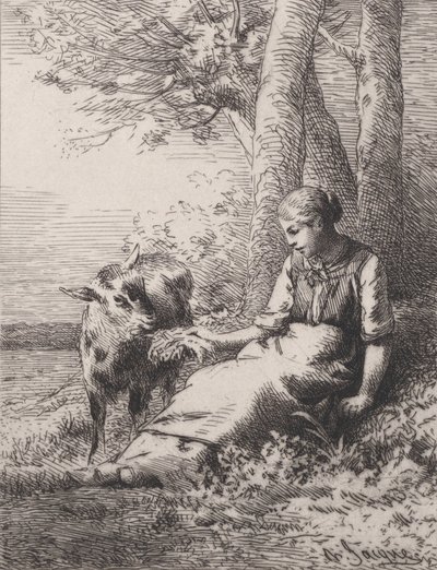 Egy barátság, 1867., 1867. alkotó: Charles Emile Jacque