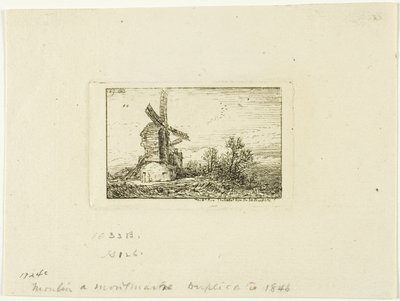 Szélmalom alkotó: Charles Emile Jacque
