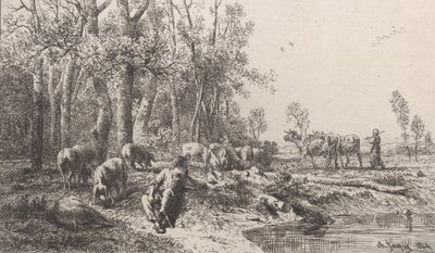Tél, 1864. alkotó: Charles Emile Jacque