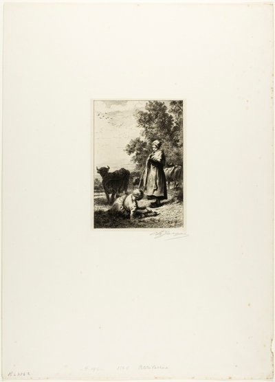Fiatal tehénpásztorok alkotó: Charles Emile Jacque